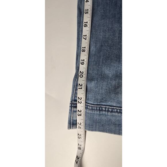 Madewell Emmett Rainbow Stitched Edition Medium Wash Wide Leg Crop Jean Women 27 - Picture 5 of 8